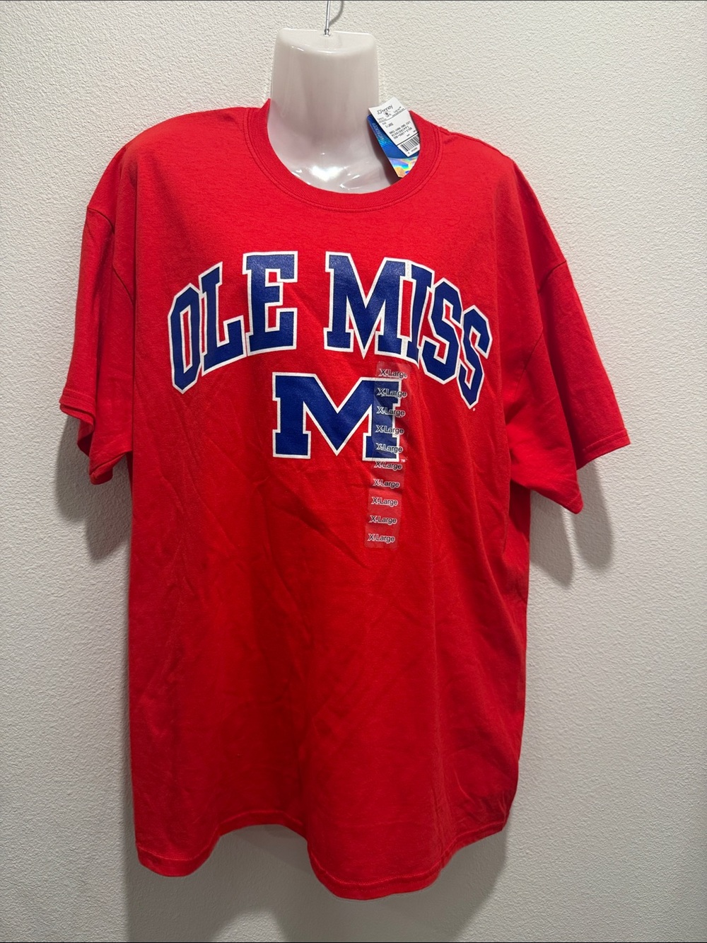Ole Miss Red Short Sleeve Tee - Collegiate Logo